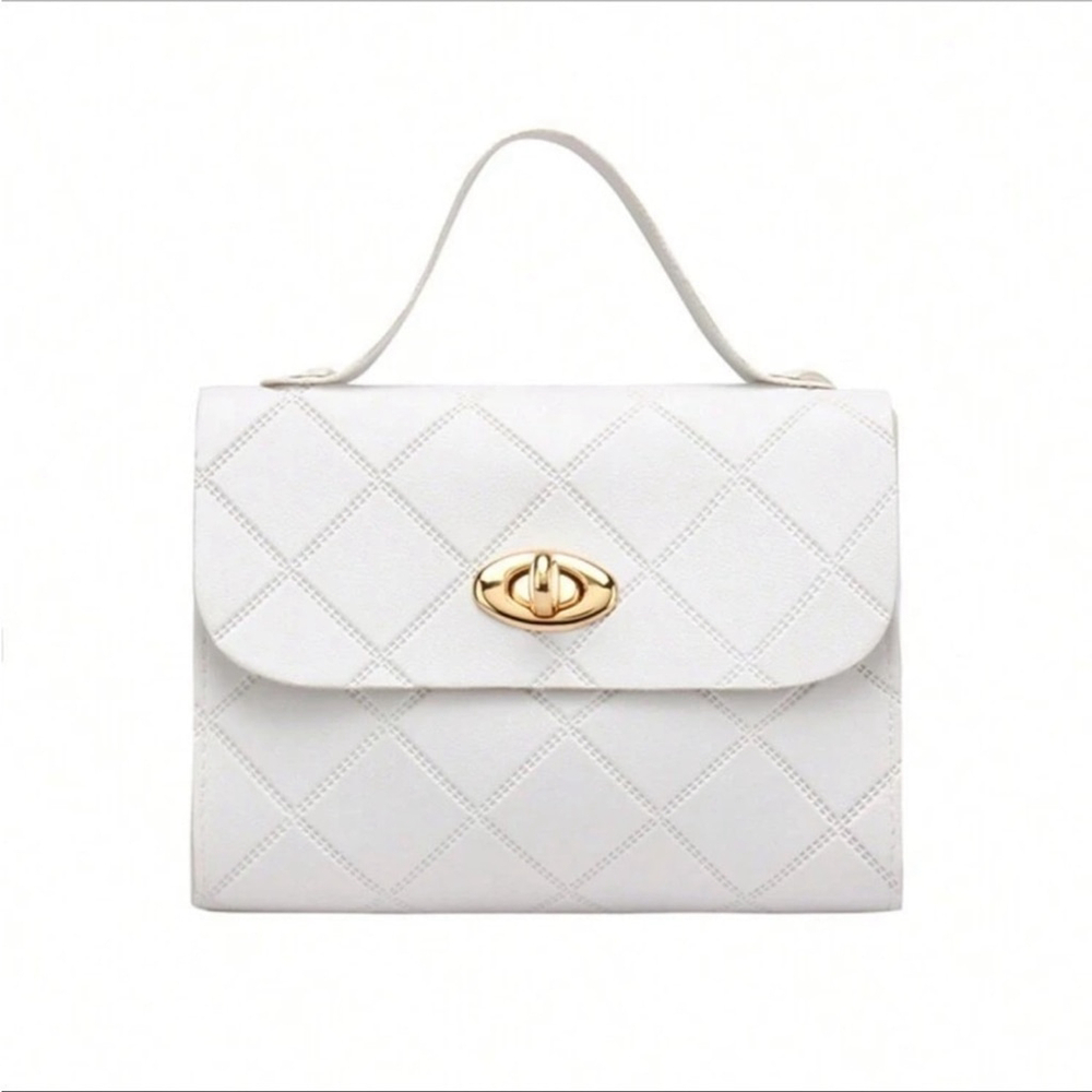 ⚠️Clearance Mini White Embossed Shoulder / Crossbody Bag - Picture 2 of 7